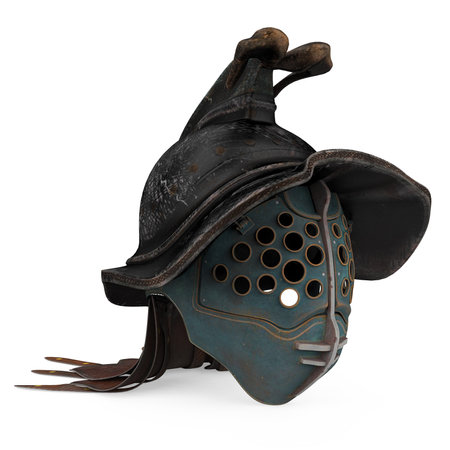 Gladiator Helmet Isolatedの写真素材