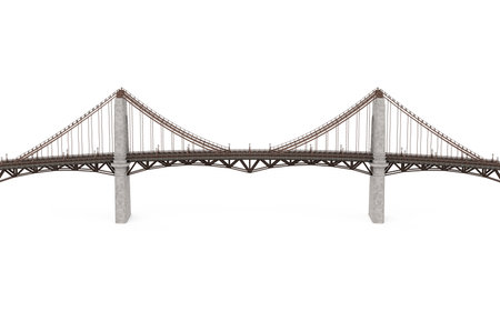 Modern Bridge Isolatedの写真素材
