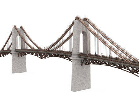 Modern Bridge Isolatedの写真素材