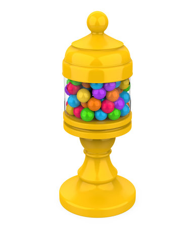 Candy Gumball Machine Isolatedの写真素材