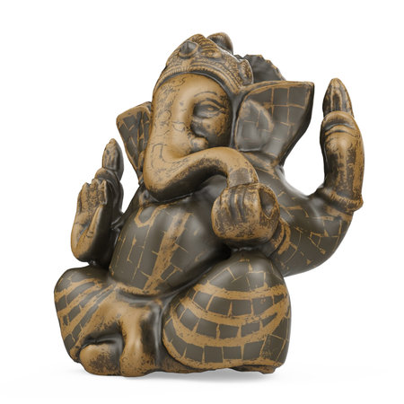 Ganesh Statue Isolatedの写真素材