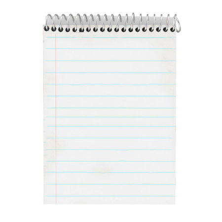 Blank Spiral Notepad Isolatedの写真素材