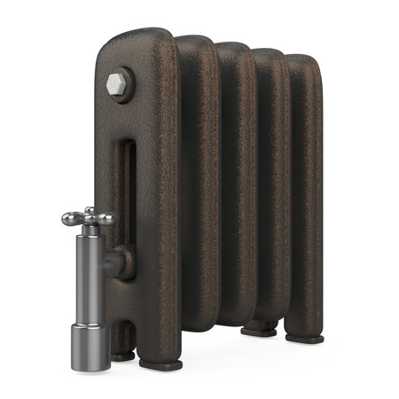 Cast Iron Radiator Isolatedの写真素材