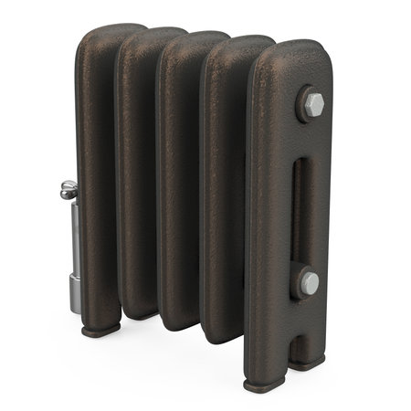 Cast Iron Radiator Isolatedの写真素材