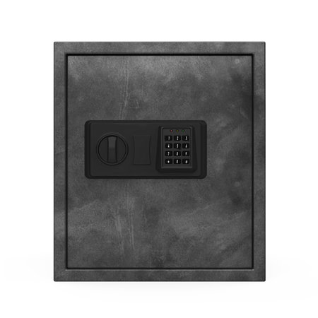 Steel Safe Box Isolatedの写真素材