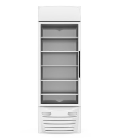 Commercial Display Refrigerator Isolatedの写真素材