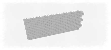Brick wall on white Backgroundsの写真素材