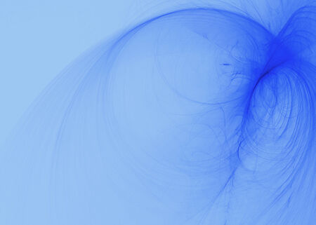 Blue background with abstract blue curves.の写真素材
