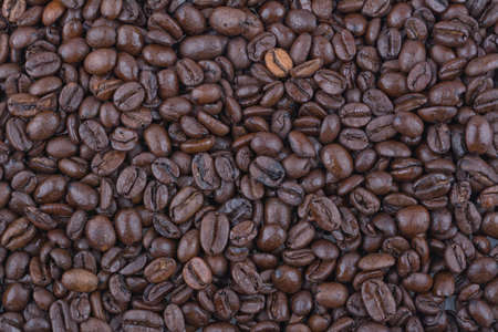 Roasted coffee beans, can be used as a background