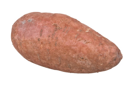 Sweet potatoe isolated on white backgroundの写真素材