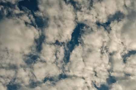 Blue sky with clouds for background