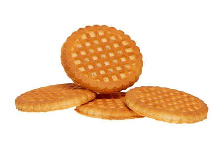 Group of cookies isolated on a white backgroundの写真素材