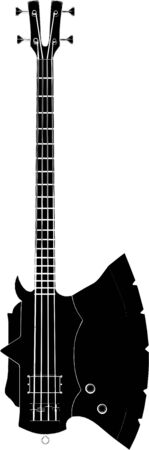 Electric Bass Guitarのイラスト素材