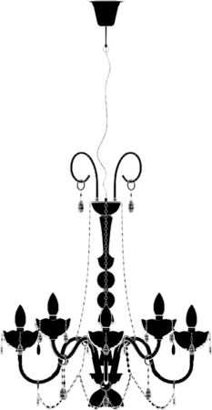 Luster Chandelier Vectorのイラスト素材