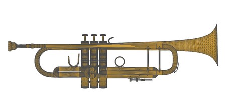 Brass Trumpet Vectorのイラスト素材
