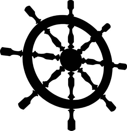 Helm Steering Wheel Vectorのイラスト素材