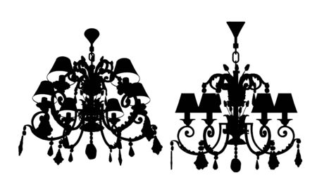 Luster Chandelier Vectorのイラスト素材