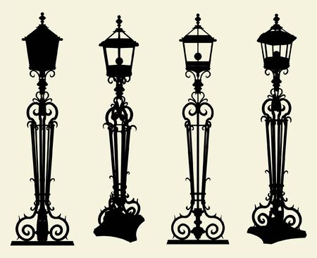 Candelabra Street Light Vector のイラスト素材