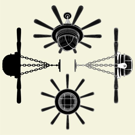 Luster Chandelier Look Like Helmのイラスト素材