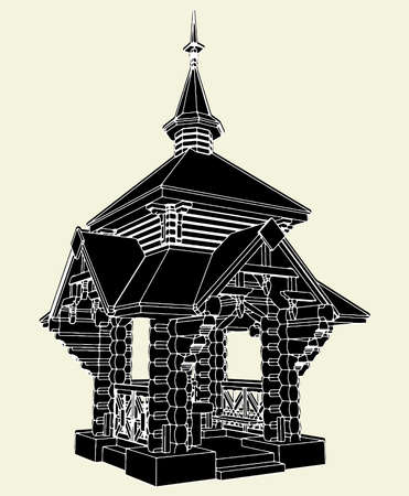 Wooden Pergolaのイラスト素材