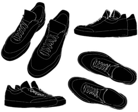 Sports Trainers Shoesのイラスト素材