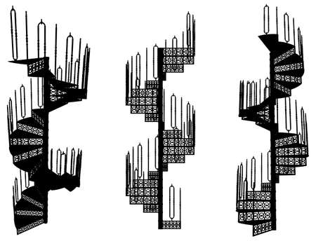 Spiral Staircaseのイラスト素材