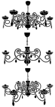 Luster Chandelierのイラスト素材