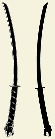 Samurai Katanaのイラスト素材