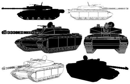 Military Tankのイラスト素材