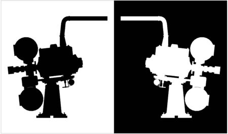 Old Projector Camera Silhouettesのイラスト素材