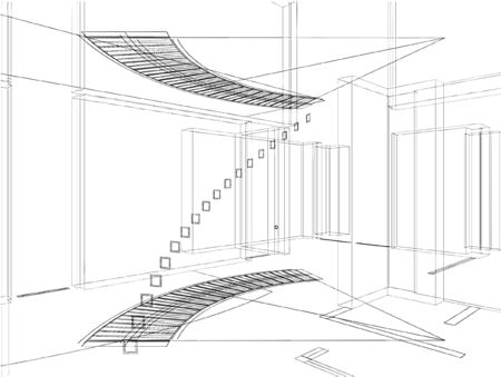 Abstract Constructions Of Lineのイラスト素材