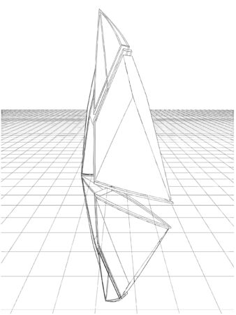 Abstract Constructions Of Sailのイラスト素材