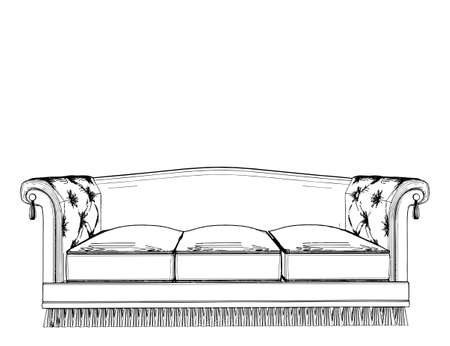 Antique Bedのイラスト素材