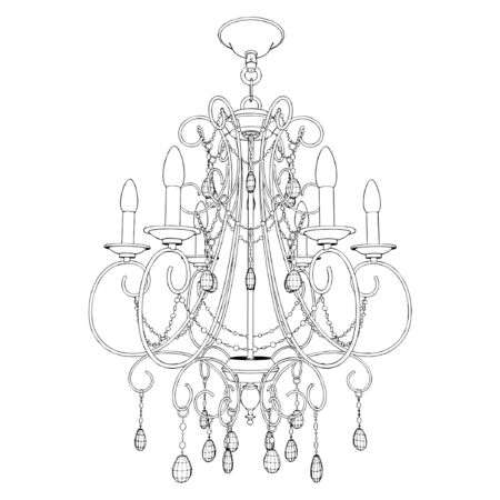 Luster Chandelierのイラスト素材