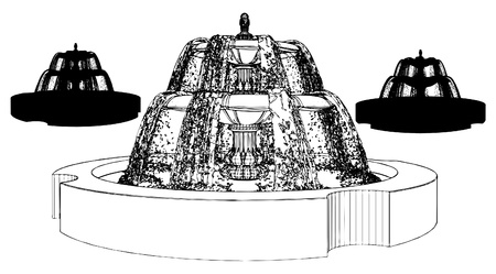 Classic Fountainのイラスト素材