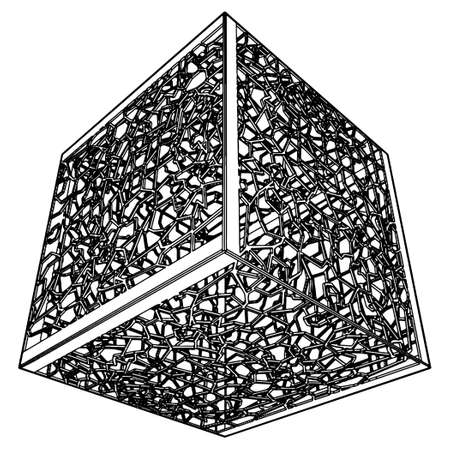 Abstract Ornamental Cageのイラスト素材