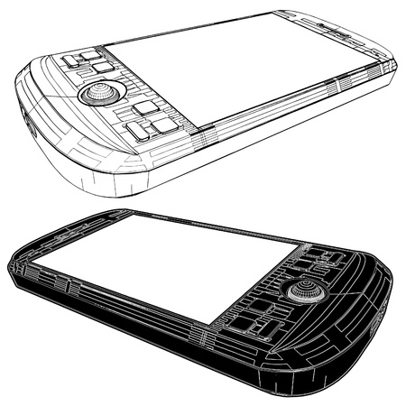 Mobile Phoneのイラスト素材