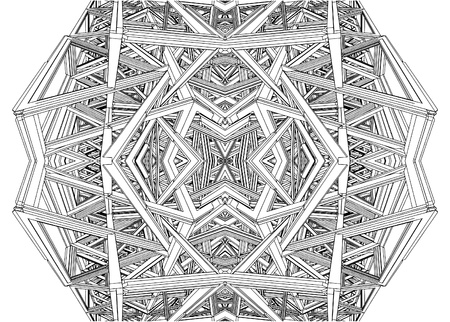 Abstract Construction Structureのイラスト素材