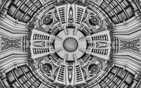 Abstract Eclectic House Interior Of Roof