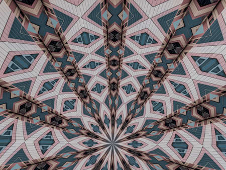 Abstract Ornamental Constructions Pattern Backgroundの写真素材