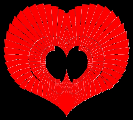 Heart In Shape Shell のイラスト素材