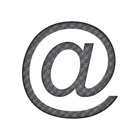 E-mail Sign Filled With Drawing linesの写真素材