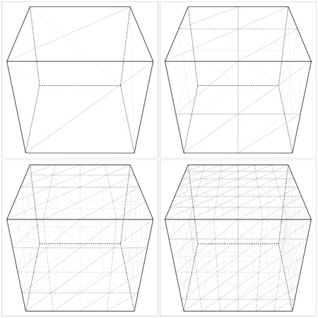 Cube From The Simple To The Complicated Shapeのイラスト素材