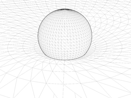 Einstein s Wire Net General Theory Of Relativity Structure のイラスト素材