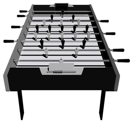 Table Football And Soccer Game Perspective のイラスト素材