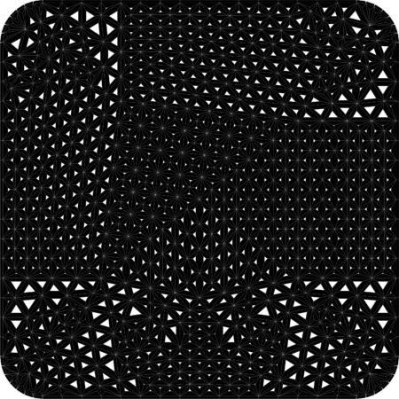 Black And White Triangle Web Net Pattern のイラスト素材