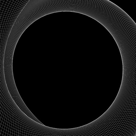 Abstract Curved Wire Lines Background Vectorのイラスト素材