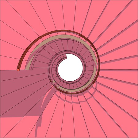 Spiral Staircase Vectorのイラスト素材