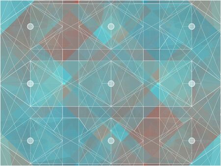 Geometric Colorful Background Vector 175. Wireframe mesh polygonal background. Abstract form with...