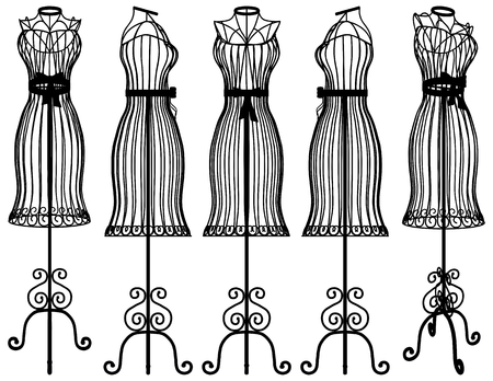 Mannequin Clothes Hanger Vectorのイラスト素材